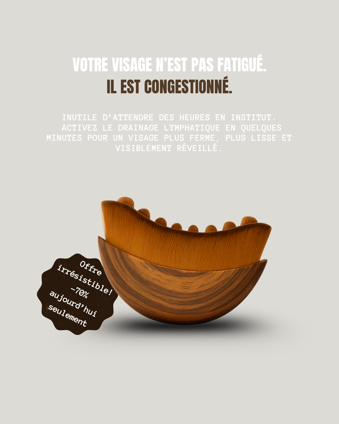 BROSSE LYMPHATIQUE VISAGE