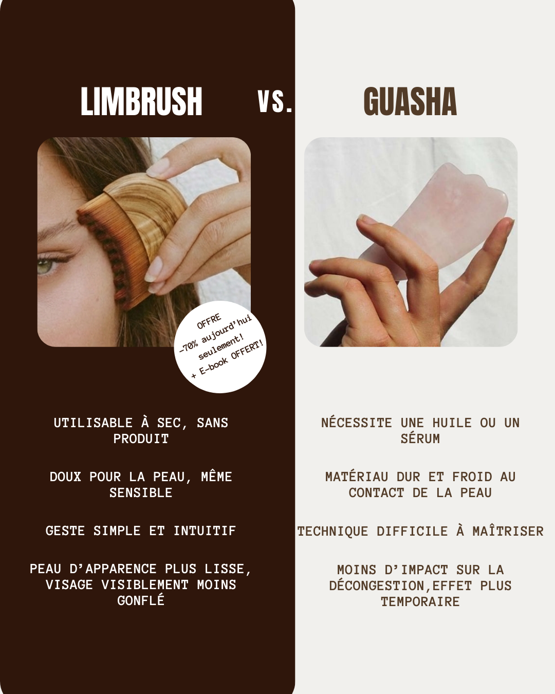 BROSSE LYMPHATIQUE VISAGE