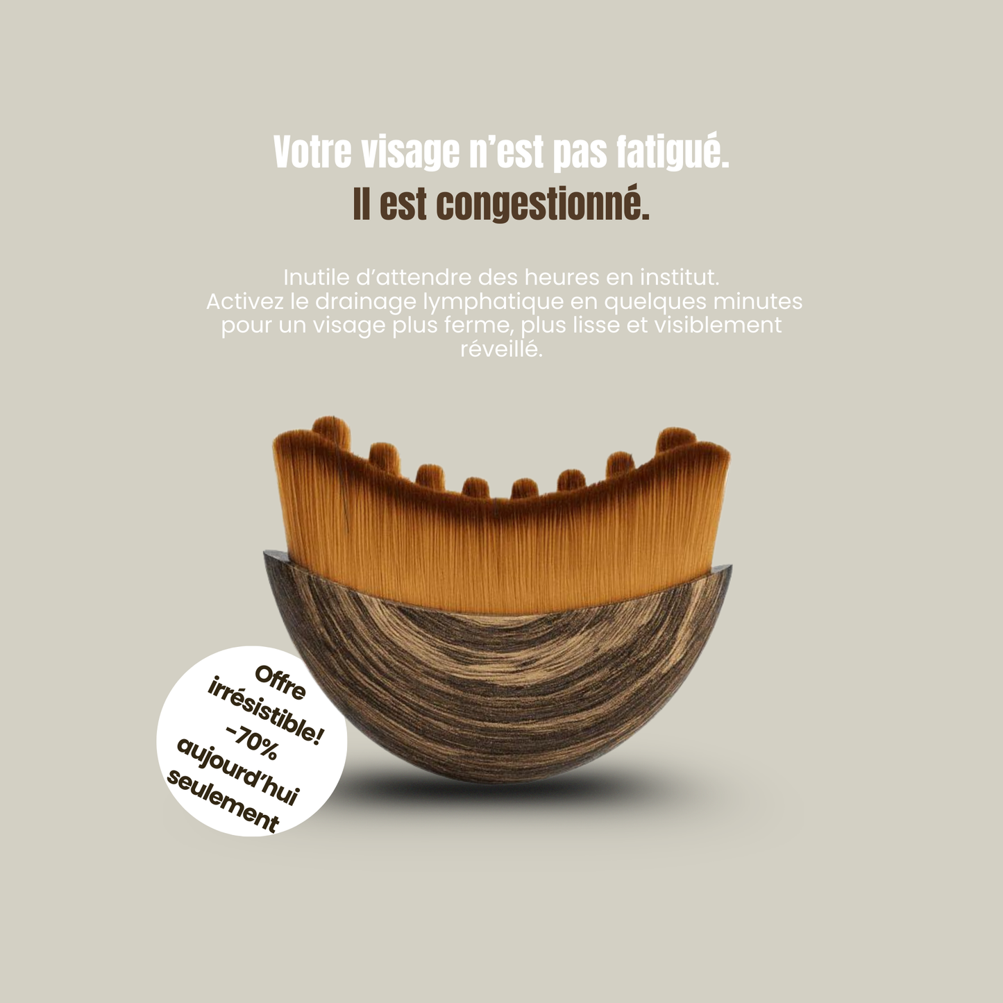 BROSSE LYMPHATIQUE VISAGE